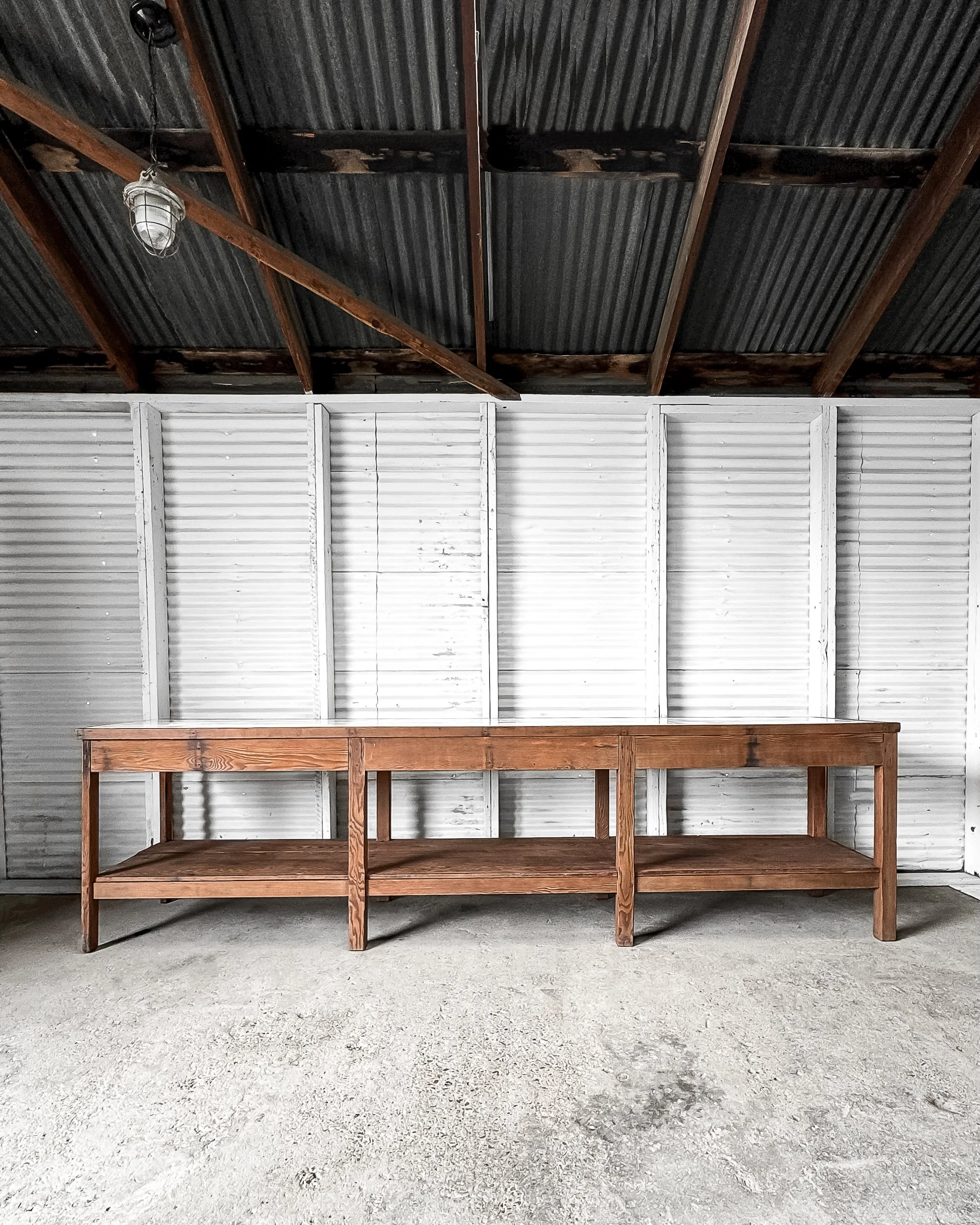 Victorian Shop Counter on Wheels — East End Salvage